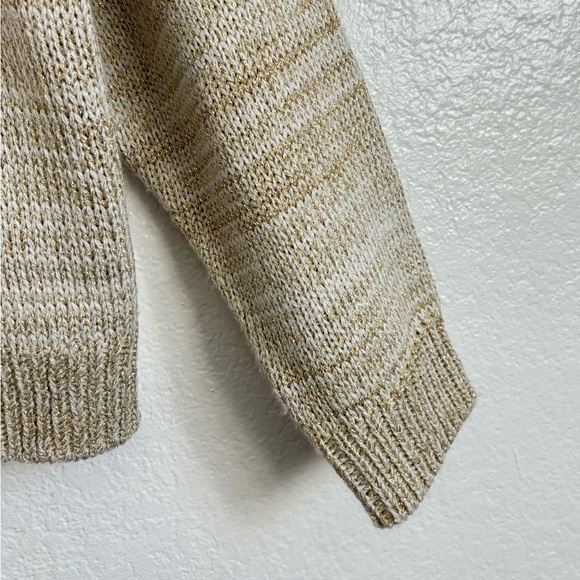 JOE'S Woman Turtle Neck Long Sleeve Metallic Sweater Top Size: M - Picture 4 of 8